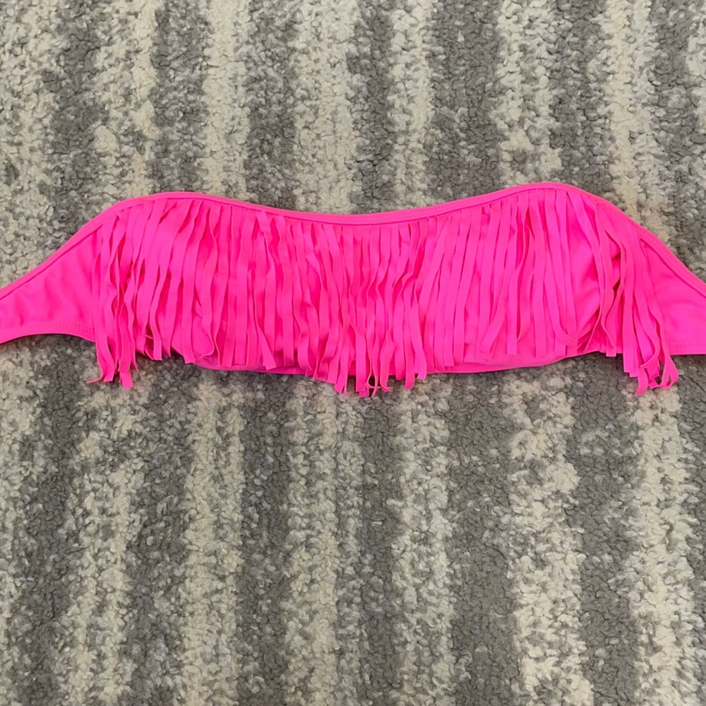 Candies hot pink strapless bikini top